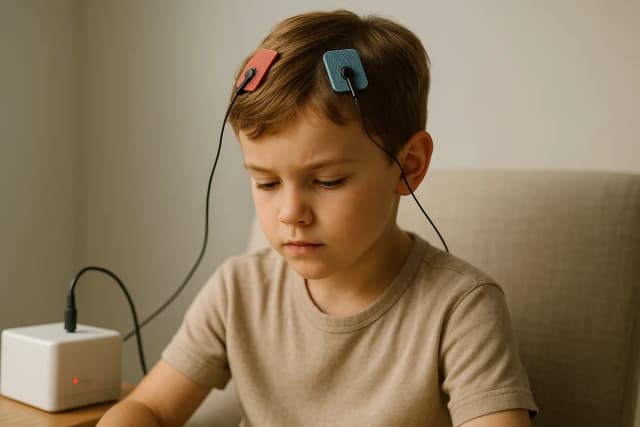 تحریک الکتریکی مغز (tDCS) برای بهبود عملکرد مغزی در کودکان